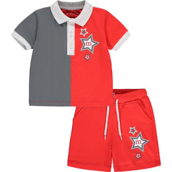 Picture of Mitch & Son Boys 'Lawson' Red Polo & Short Set