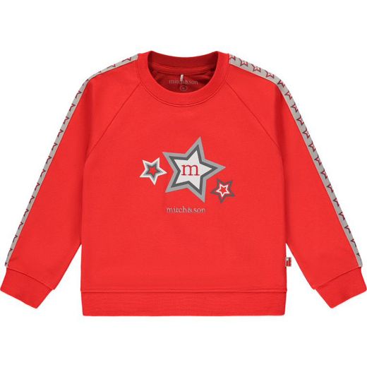 Picture of Mitch & Son Boys 'Landon' Red Star Tracksuit