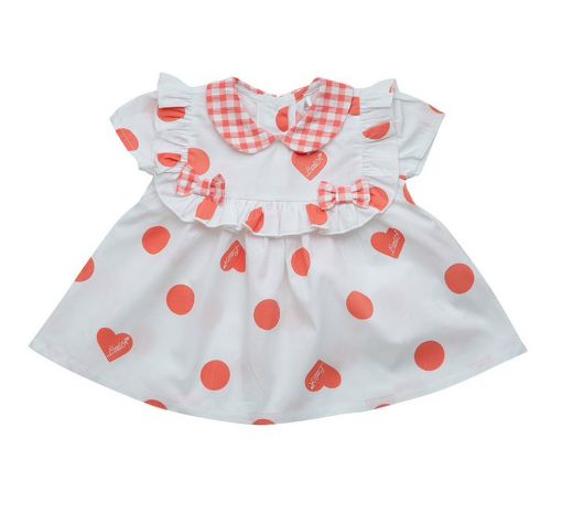 Picture of Little A Baby Girls 'Hunny' White Polka Dot Bloomer Set