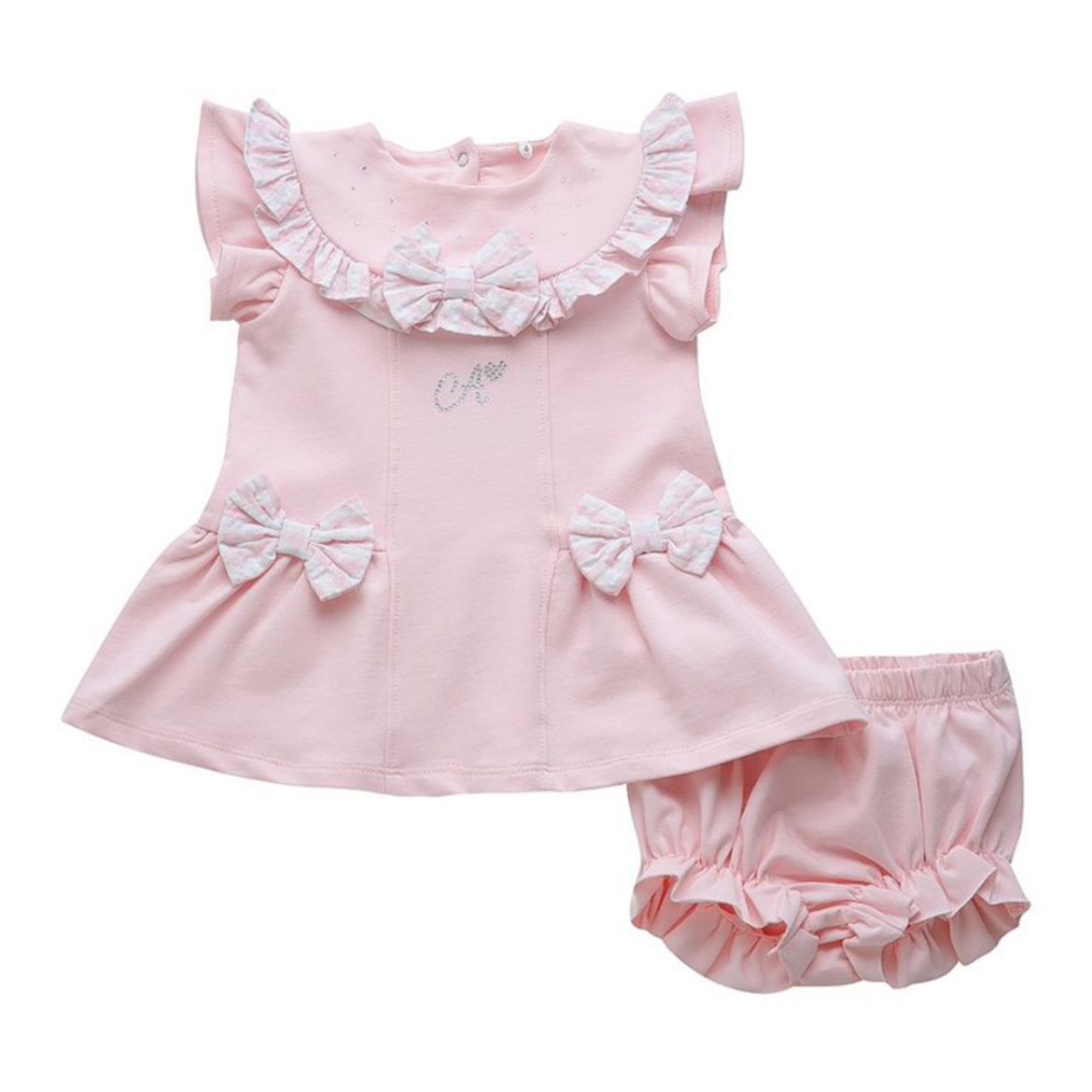 Picture of Little A Baby Girls 'Gemma' Pink Frill Dress