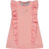 Picture of A Dee Girls 'Yohana' Coral & White Check Dress