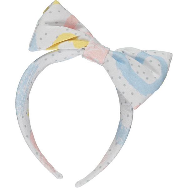 Picture of A Dee Girls 'Victory' White Printed Headband