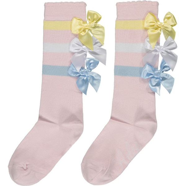 Picture of A Dee Girls 'Viola' Pale Pink Knee Socks