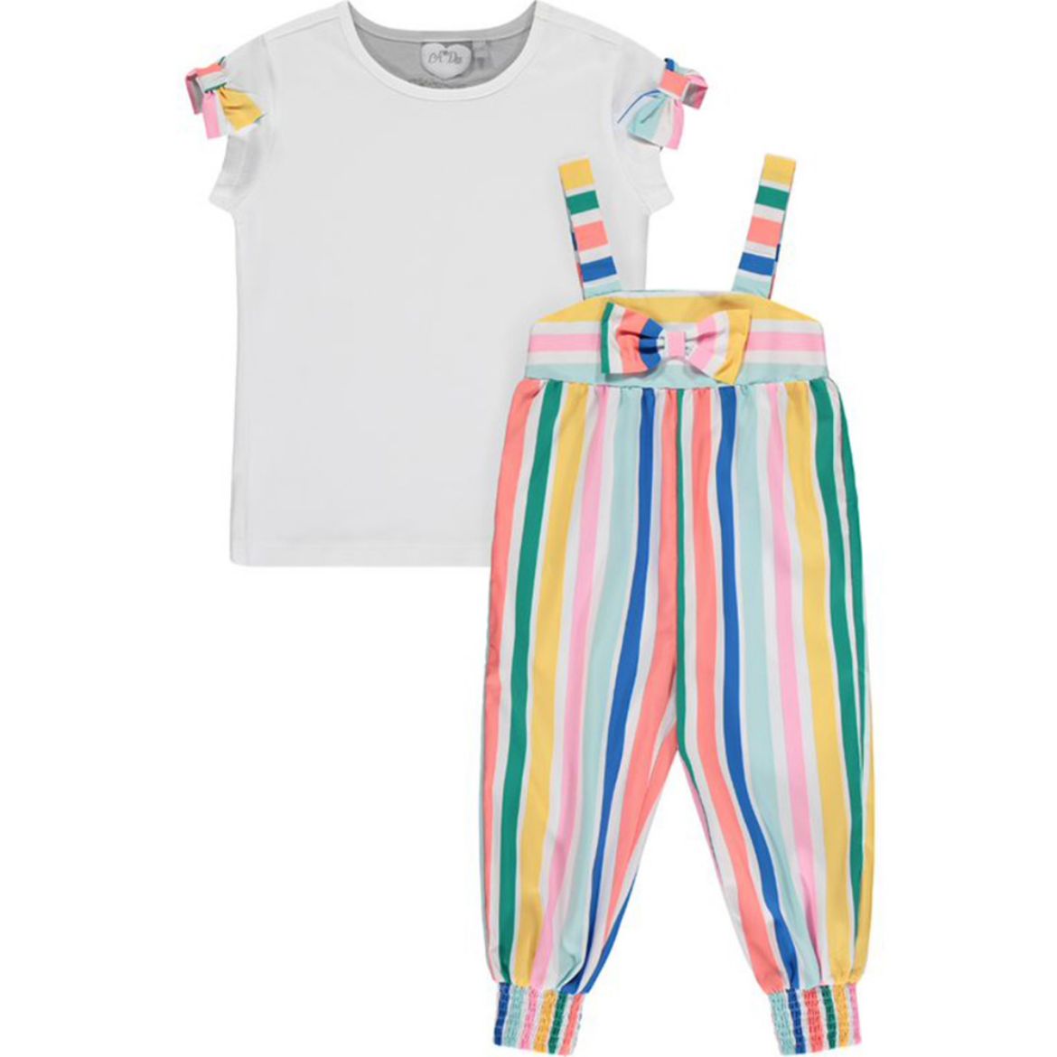 Picture of A Dee Girls 'Ursula' Stripe Jumpsuit Set