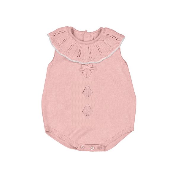 Picture of Mayoral Baby Girls Pink Knitted Romper
