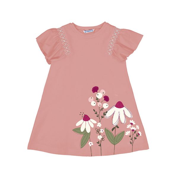 Picture of Mayoral Girls Pink 'Flower' Dress