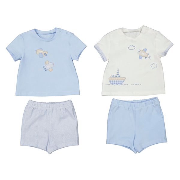 Picture of Mayoral Baby Boys Pack Of 2 Short Sets