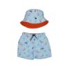 Picture of Mayoral Baby Boys Blue 3 Piece Swim Set 