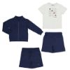 Picture of Mayoral Boys Navy & White 3 Piece Short Set