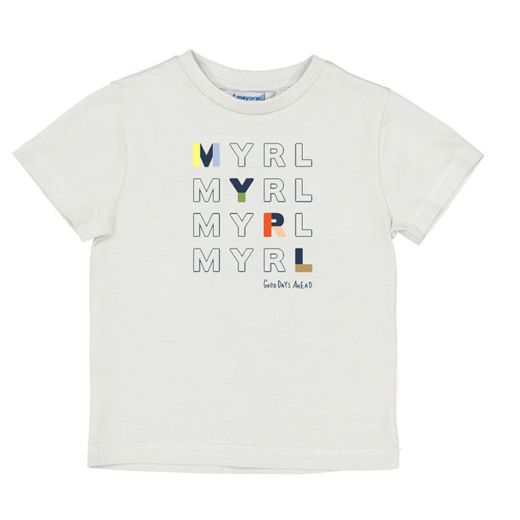 Picture of Mayoral Boys Navy & White 3 Piece Short Set