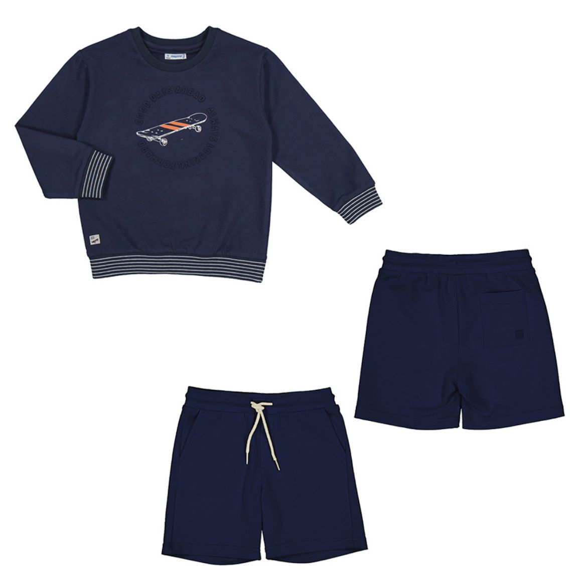 Picture of Mayoral Boys Navy Jumper & Short Set