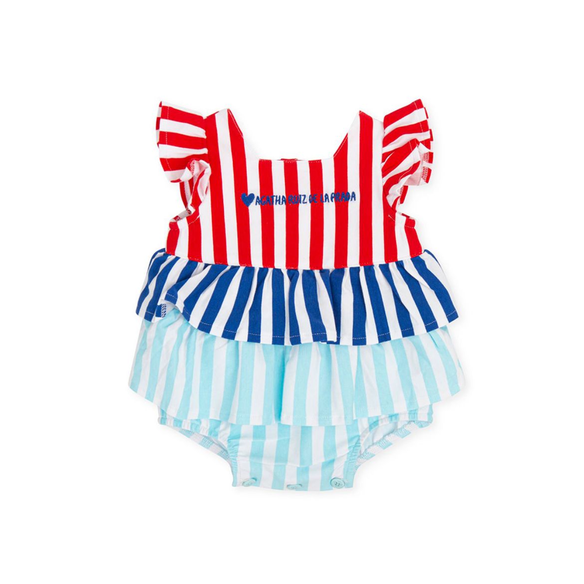 Picture of Agatha Baby Girls Stripe Summer Romper