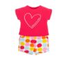 Picture of Agatha Girls Coral Heart Short Set