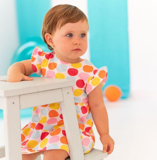 Picture of Agatha Girls Multicolour Spotty Dress