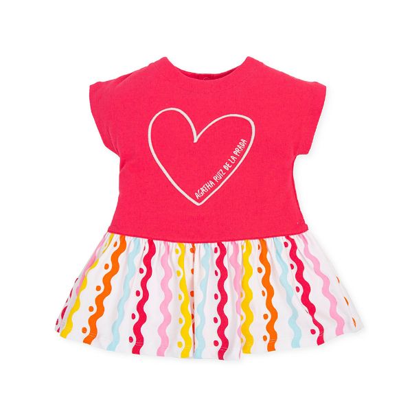 Picture of Agatha Girls Coral Heart Dress