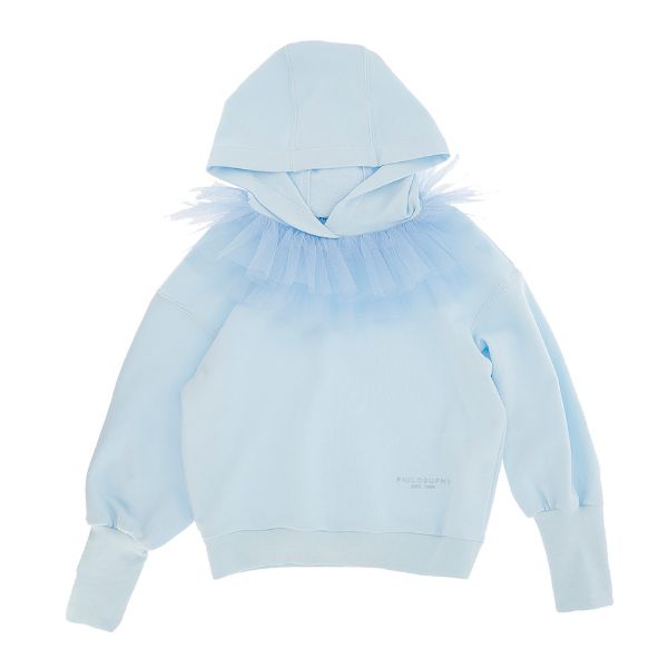 Picture of Philosophy Di Lorenzo Kids Blue Jumper with Tulle