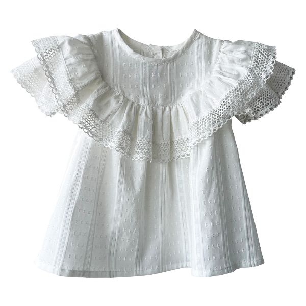 Phi White Shirt. Melanie Louise Childrens Designer Wear