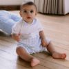 Picture of Emile Et Rose Baby Boys 'Danny' Blue & White Check Romper