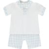 Picture of Emile Et Rose Boys 'Doyle' Blue & White Check Short Set