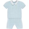 Picture of Emile Et Rose Boys 'Davis' Blue Knitted Short Set