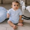 Picture of Emile Et Rose Boys 'Davis' Blue Knitted Short Set
