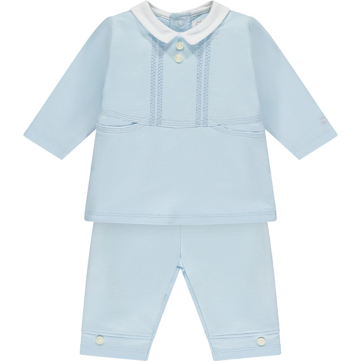 Picture of Emile Et Rose Boys 'Dudley' Blue Trouser Set