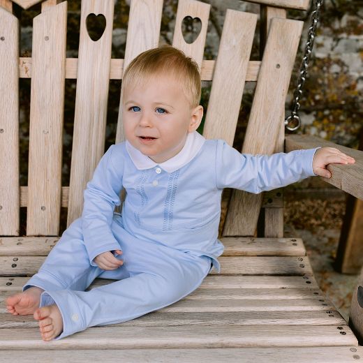 Picture of Emile Et Rose Boys 'Dudley' Blue Trouser Set