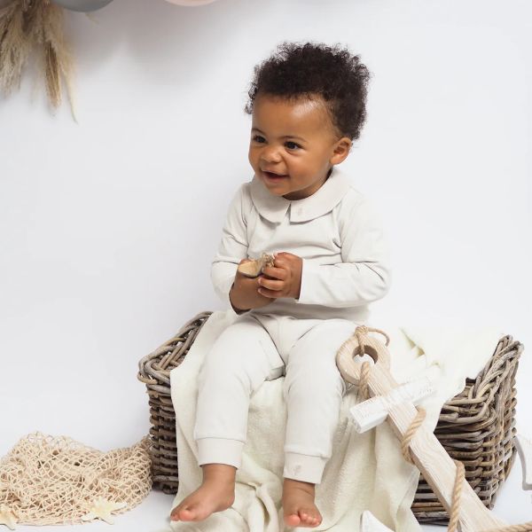 Picture of Little Crusoe Boys Grey Body Suit & Pants