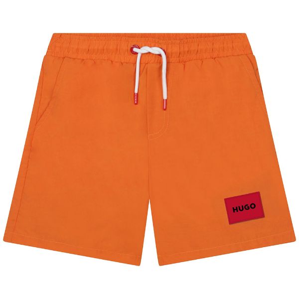 Picture of Hugo Boys Orange Swim Shorts