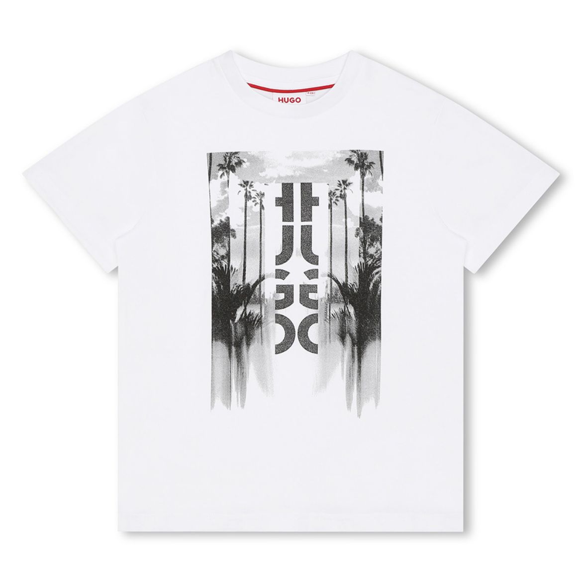 Picture of Hugo Boys White Printed T-shirt