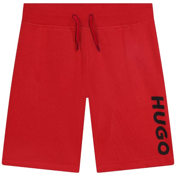 Picture of Hugo Boys Red Small Logo Shorts