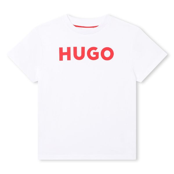 Picture of Hugo Boys White & Red T-shirt