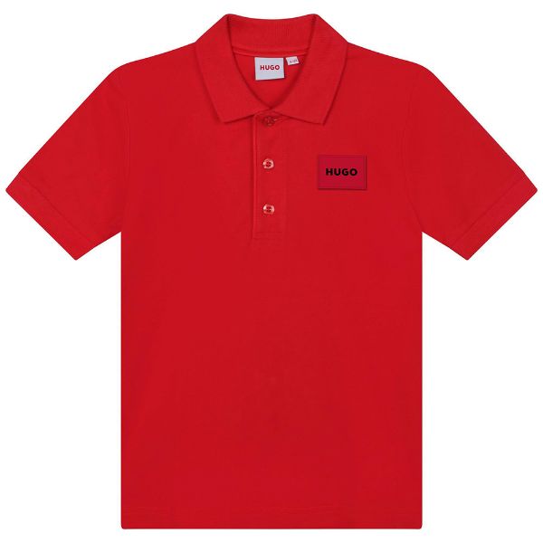 Picture of Hugo Boys Red Small Logo Polo