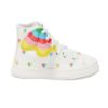 Picture of Stella Mc Cartney Girls White Wing High Top Trainers