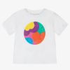 Picture of Stella Mc Cartney Girls White & Multi Logo Short Set