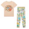 Picture of Stella Mc Cartney Girls Peach & Multi Colour Legging Set