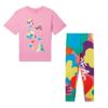 Picture of Stella Mc Cartney Girls Pink Logo T-shirt & Legging Set