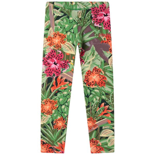 Picture of Kenzo Girls Multi Colour Flower Leggings