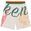 Picture of Kenzo Boys Beige Animal Print Shorts