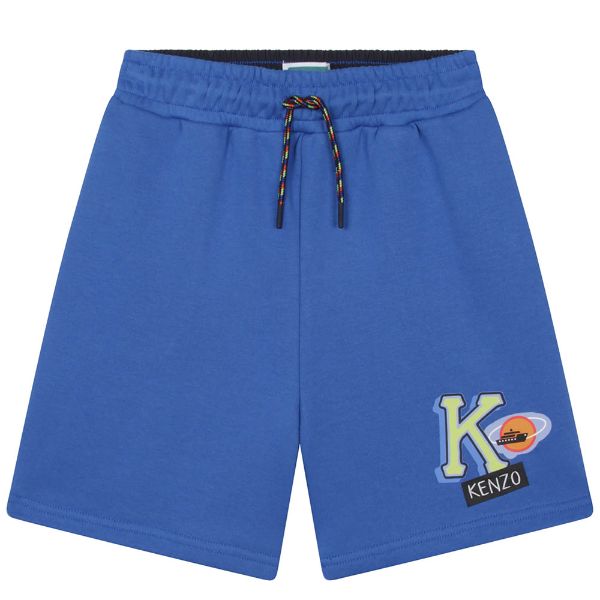 Picture of Kenzo Boys Blue & Navy Logo Shorts