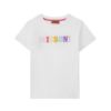 Picture of Missoni Girls White T-shirt & Fuchsia Pink Logo Legging Set