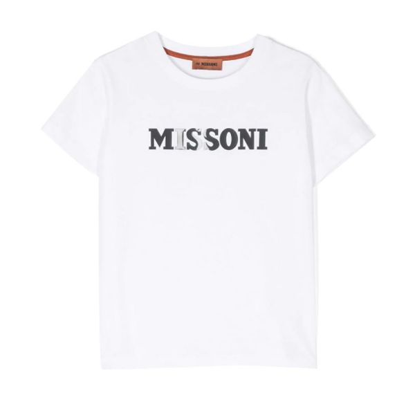 Picture of Missoni Boys White Logo T-shirt