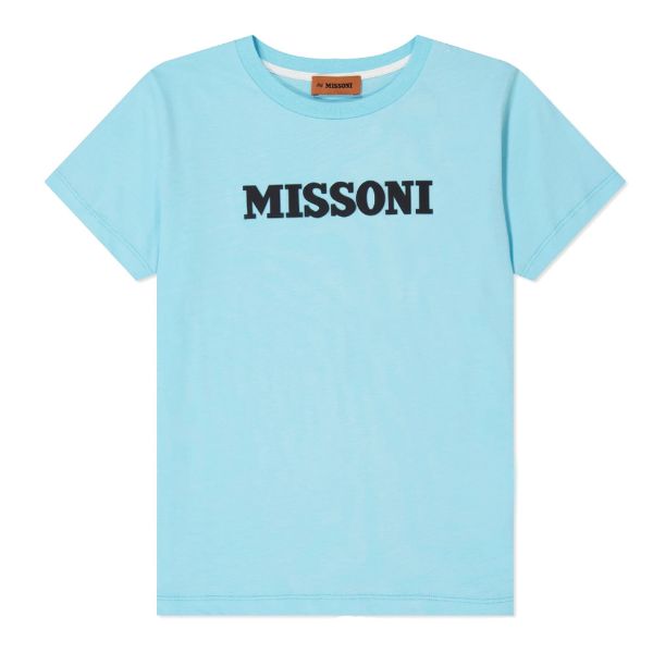 Picture of Missoni Boys Turquoise Logo T-shirt