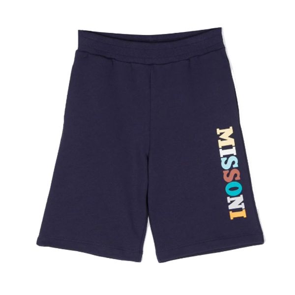 Picture of Missoni Boys Navy & Multi Jersey Shorts