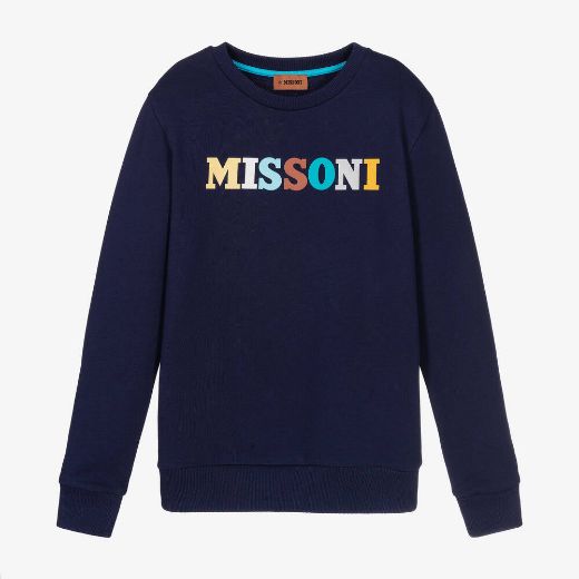 Picture of Missoni Boys Navy & Multi Logo Tracksuit