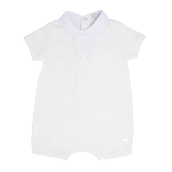 Picture of Blues Baby Boys White Logo Romper