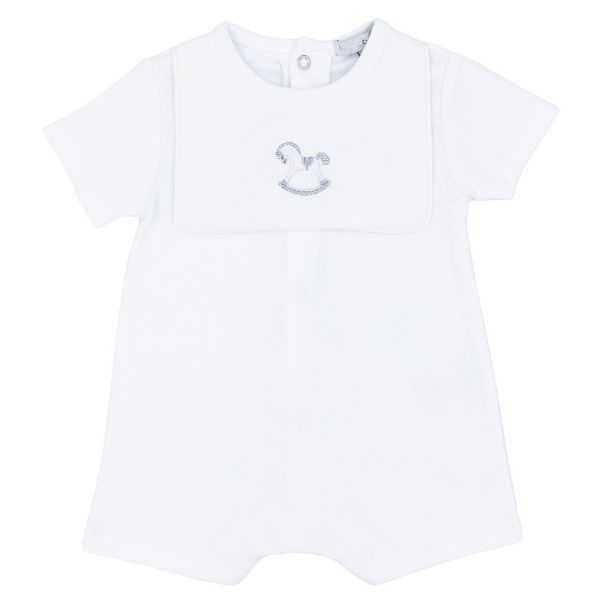 Picture of Blues Baby Boys White Rocking Horse Romper