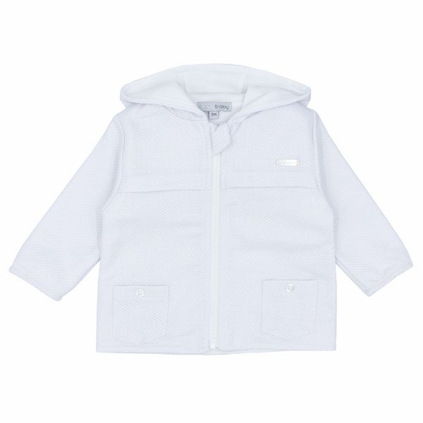 Picture of Blues Baby Boys White Hooded Jacket