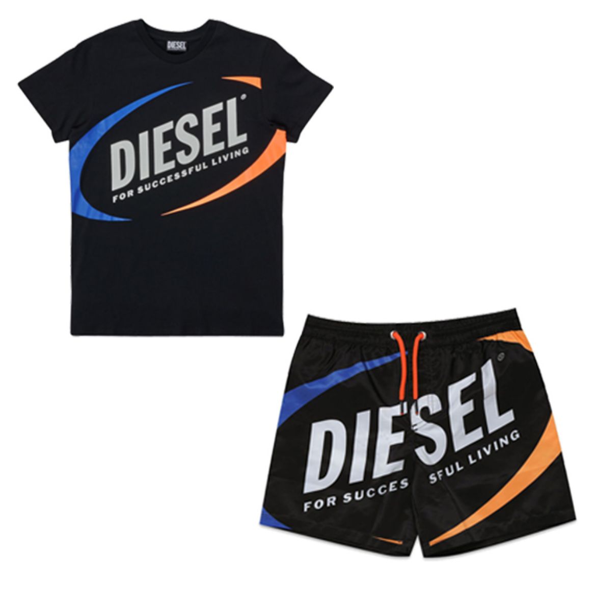 Picture of Diesel Boys Black Swim Short Set