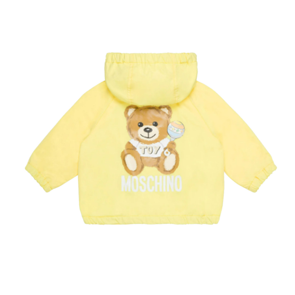 Moschino Baby Boys Yellow Hooded Jacket